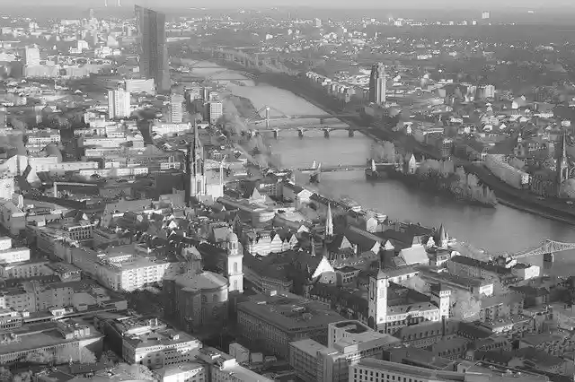 دانلود رایگان قالب عکس رایگان فرانکفورت آلمان Skyline برای ویرایش با ویرایشگر تصویر آنلاین GIMP
