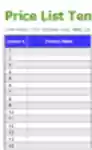 Descarga gratuita Plantilla de lista de precios de productos gratis Plantilla DOC, XLS o PPT gratis para editar con LibreOffice en línea o OpenOffice Desktop en línea