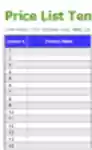 Free download Free Product Price List Template DOC, XLS or PPT template free to be edited with LibreOffice online or OpenOffice Desktop online