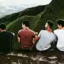 Friends in the Mountains  screen for extension Chrome web store in OffiDocs Chromium