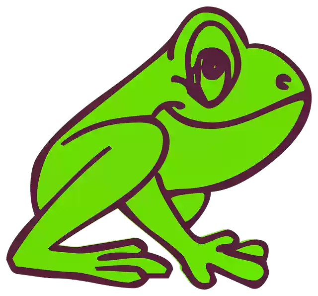 Free download Frog Cartoon Friendly -  free illustration to be edited with GIMP free online image editor