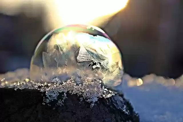 Free download Frost Bubble Frozen Soap free photo template to be edited with GIMP online image editor