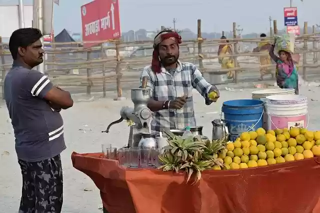 Free download Fruits Juice Vendor -  free photo or picture to be edited with GIMP online image editor