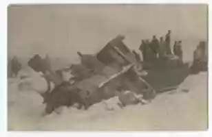 Free download Fuller F8352 steam locomotive derailed by snow drift free photo or picture to be edited with GIMP online image editor