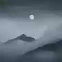 Full Moon over Foggy Mountains Covered With Clouds  screen for extension Chrome web store in OffiDocs Chromium