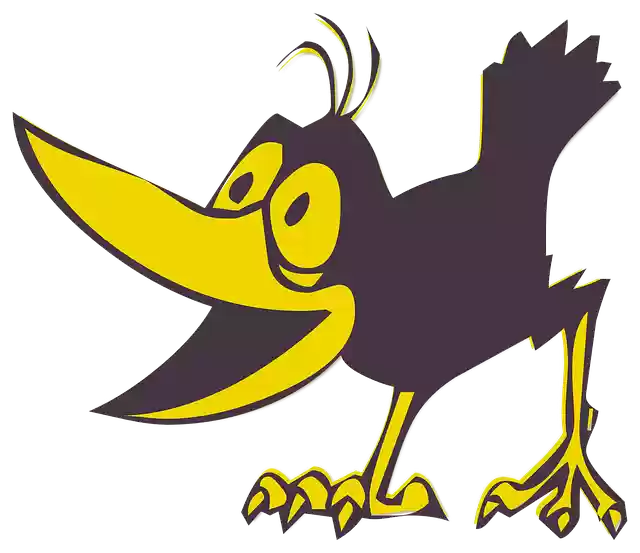 Free download Funny Bird Cartoon -  free illustration to be edited with GIMP free online image editor