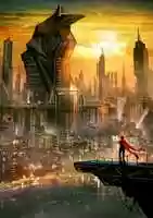 Free download Futuristic Egyptian Style City - Concept Art free photo or picture to be edited with GIMP online image editor