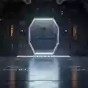 Futuristic Spaceship Corridor  screen for extension Chrome web store in OffiDocs Chromium
