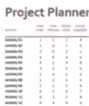 Tải xuống miễn phí Gantt project planner DOC, XLS hoặc PPT template miễn phí được chỉnh sửa bằng LibreOffice trực tuyến hoặc OpenOffice Desktop trực tuyến