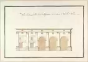 Free download Garden Elevation of the Villa Madama, Rome free photo or picture to be edited with GIMP online image editor