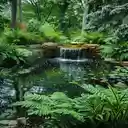 Garden Scene Wallpaper  screen for extension Chrome web store in OffiDocs Chromium