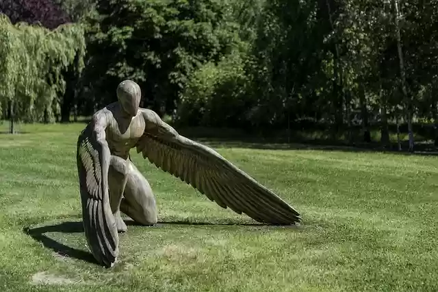 Free download garden sculpture greer the angel free picture to be edited with GIMP free online image editor
