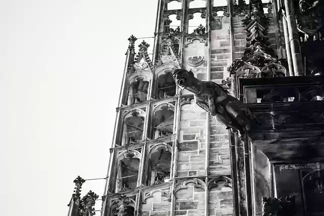 Free download Gargoyle Cathedral Catholic free photo template to be edited with GIMP online image editor