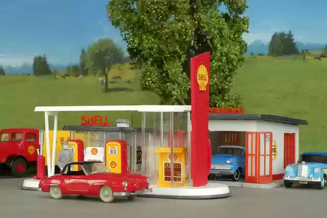 Free download gas station model model cars free picture to be edited with GIMP free online image editor