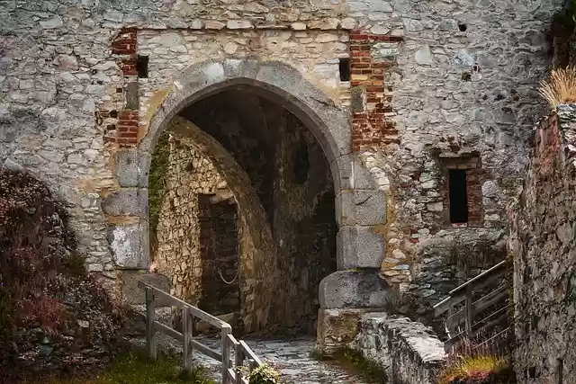 Free download gate castle rabi sumava ruin free picture to be edited with GIMP free online image editor
