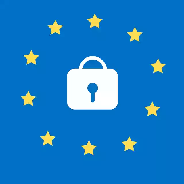 Free download Gdpr Icon Blue -  free illustration to be edited with GIMP free online image editor