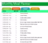 Libreng pag-download ng General Meal Planner Template DOC, XLS o PPT na template na libreng i-edit gamit ang LibreOffice online o OpenOffice Desktop online