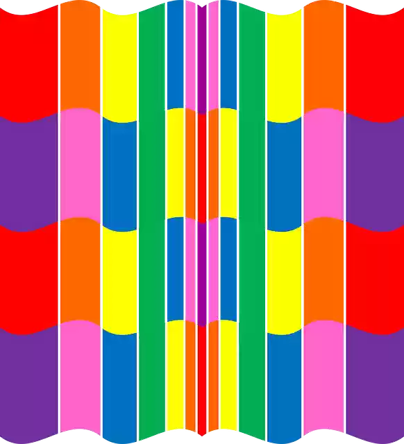 Free download Geometric Rainbow Pattern -  free illustration to be edited with GIMP free online image editor