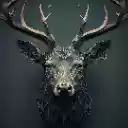 Geometric Stag in Shadow  screen for extension Chrome web store in OffiDocs Chromium