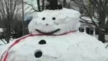 Free download GIANT SNOWMAN RED CREEK 2017 free photo or picture to be edited with GIMP online image editor