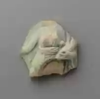 Free download Gilt faience fragment of an oinochoe (jug) free photo or picture to be edited with GIMP online image editor
