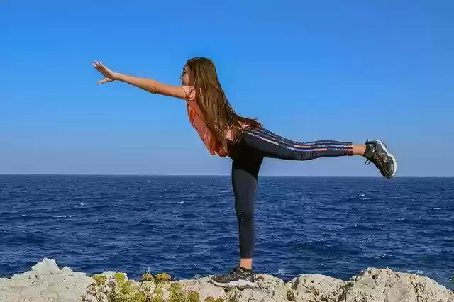 Free download Girl Balance Meditation -  free free photo or picture to be edited with GIMP online image editor