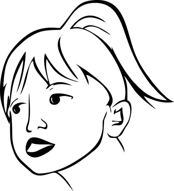 Free download Girl Face Line Art - Free vector graphic on Pixabay free illustration to be edited with GIMP free online image editor