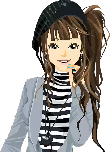 Free download Girl Hair Model - Free vector graphic on Pixabay free illustration to be edited with GIMP online image editor