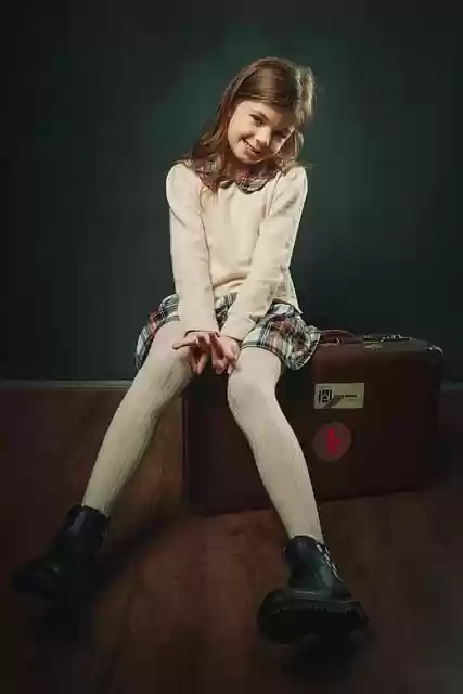 Free download girl happy smile suitcase boots free picture to be edited with GIMP free online image editor