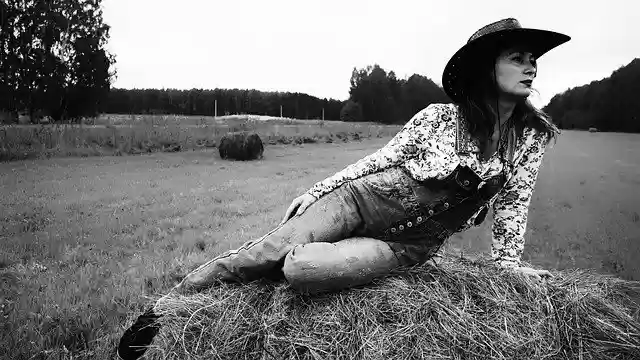 Free download Girl Hay Woman -  free photo or picture to be edited with GIMP online image editor
