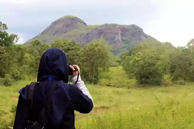 Free download Girl Hijab Hill -  free photo or picture to be edited with GIMP online image editor