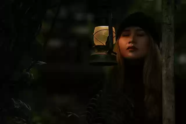 Free download girl lamp mysterious woman face free picture to be edited with GIMP free online image editor
