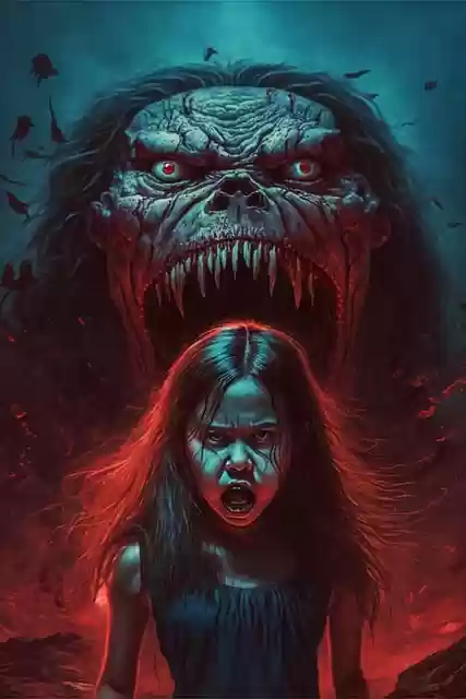 Free download girl monster horror scary free picture to be edited with GIMP free online image editor