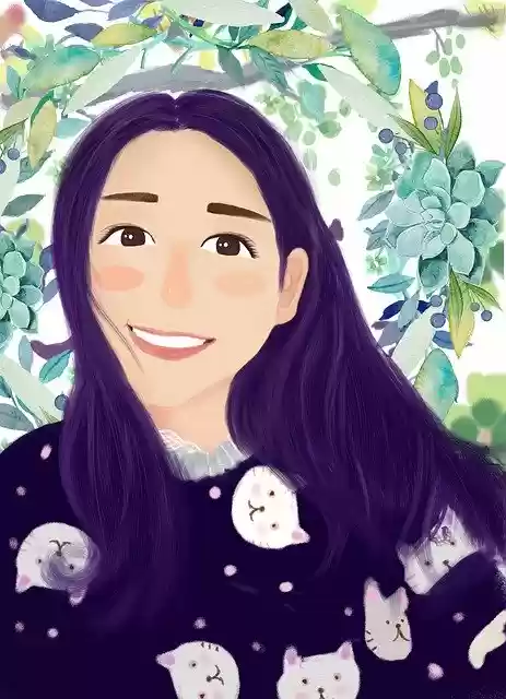 Free download Girls Hand-Painted -  free illustration to be edited with GIMP free online image editor