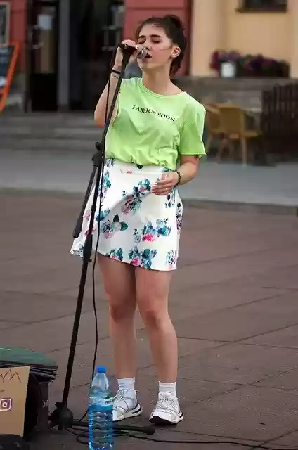 Free download Girl Young Singing -  free photo or picture to be edited with GIMP online image editor