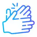 Give 50 claps  screen for extension Chrome web store in OffiDocs Chromium