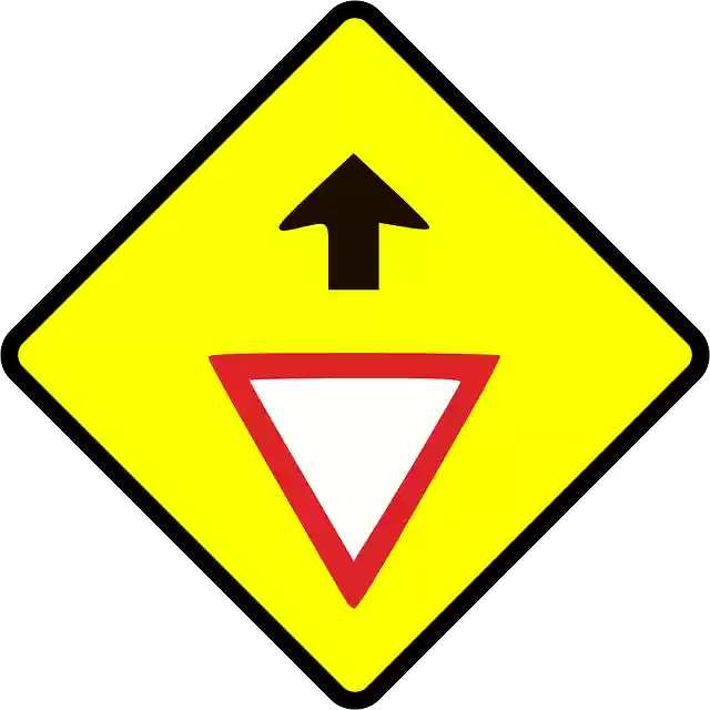 Free download Give Way Caution Road - Free vector graphic on Pixabay free illustration to be edited with GIMP free online image editor