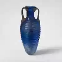 Free download Glass amphoriskos with horizontal ribs free photo or picture to be edited with GIMP online image editor