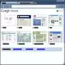 Glossy Blue  screen for extension Chrome web store in OffiDocs Chromium