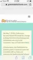 Free download GoAnimate for Schools Mobile Screenshot #1 free photo or picture to be edited with GIMP online image editor