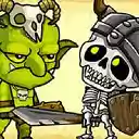 Goblins vs Skeletons Game  screen for extension Chrome web store in OffiDocs Chromium