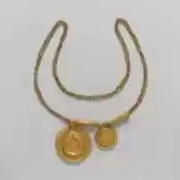 Free download Gold necklace with coin pendants free photo or picture to be edited with GIMP online image editor