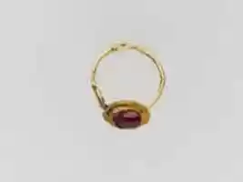 Free download Gold ring with garnet ring stone free photo or picture to be edited with GIMP online image editor
