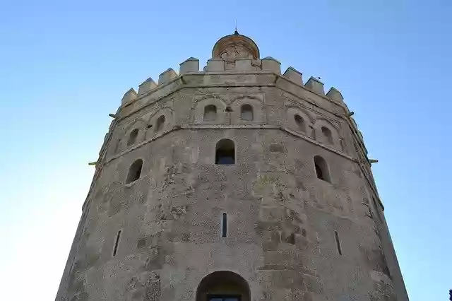 Free download Gold Tower Seville Andalusia -  free photo or picture to be edited with GIMP online image editor