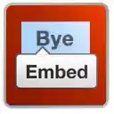 Goodbye Quora Embed Button  screen for extension Chrome web store in OffiDocs Chromium
