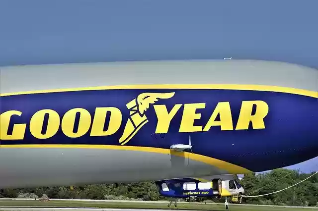 Free download Goodyear Blimp Landed Gondola -  free photo or picture to be edited with GIMP online image editor