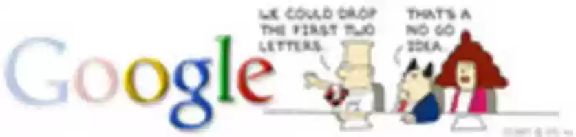 Free download Google Doodle - Dilbert Google Doodle 2002 - 2 free photo or picture to be edited with GIMP online image editor