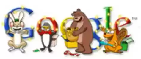 Free download Google Doodle - Happy Holidays from Google 2002 - 5 free photo or picture to be edited with GIMP online image editor