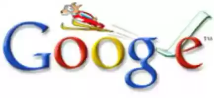 Free download Google Doodle - Winter Olympics 2002 - Ski Jumping free photo or picture to be edited with GIMP online image editor