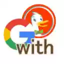 Google Search with DuckduckGo  screen for extension Chrome web store in OffiDocs Chromium
